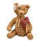 Brown Fuzzy Valentine Bear with Red Heart Plush Decor “Olivia” Name Tag